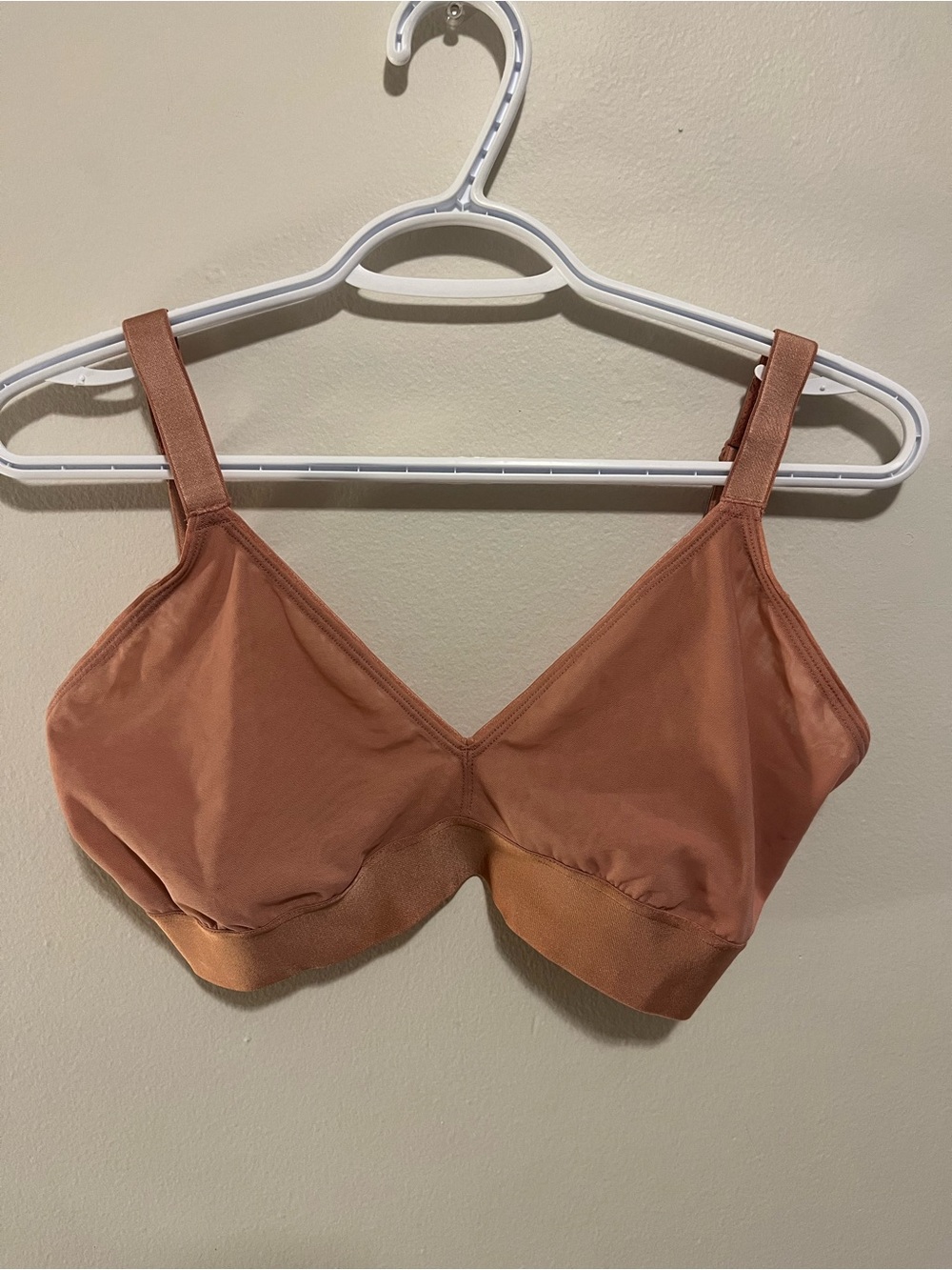 Parade Triangle Bralette in Silky Mesh (Nude, 1+)